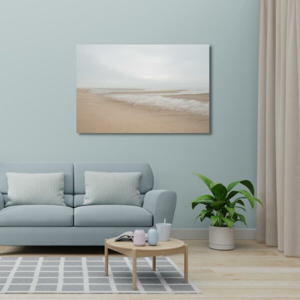 "Verlaten strand" op Canvas